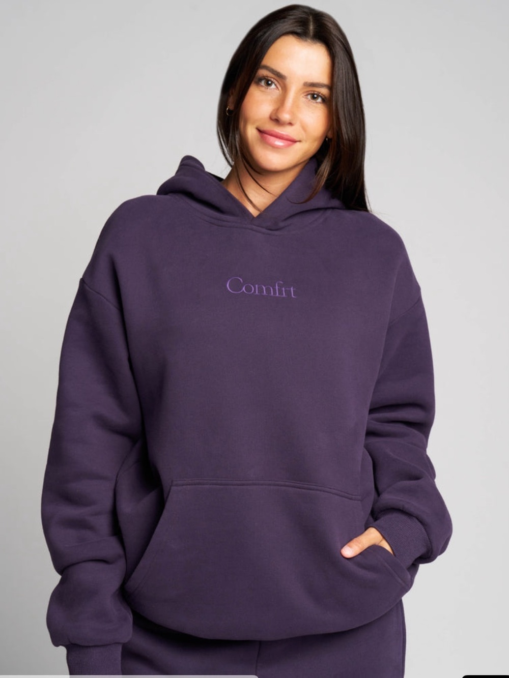 Comfrt Signature hoodie in blackberry